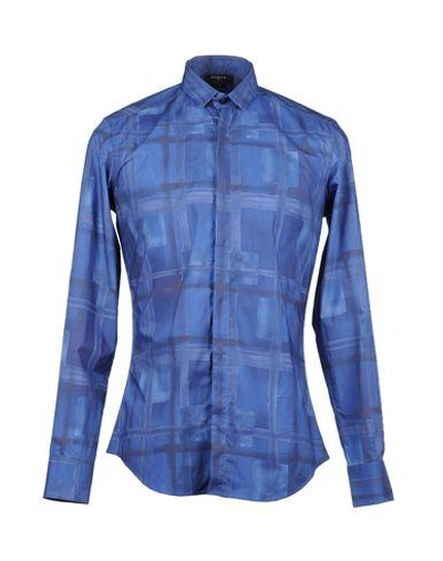 Ports 1961 Patterned Shirt In Blue