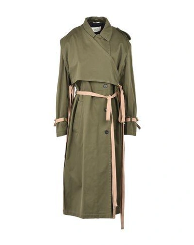 Ports 1961 Belted Coats In Military Green