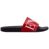 Emporio Armani Men's Slippers Sandals Rubber In Red