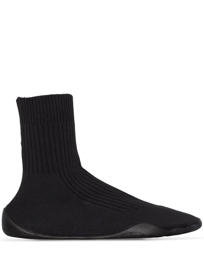 Vetements Logo Sock Sneakers In Black