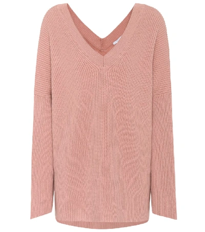 Stella Mccartney Oversized Wool Sweater In Pink