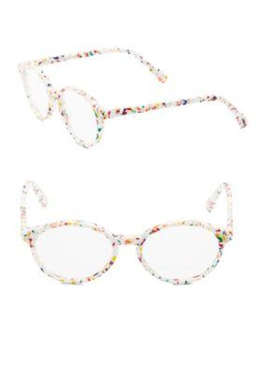 Saint Laurent Colorful 51mm Optical Eyewear In White