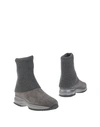 Hogan Ankle Boots In Grey