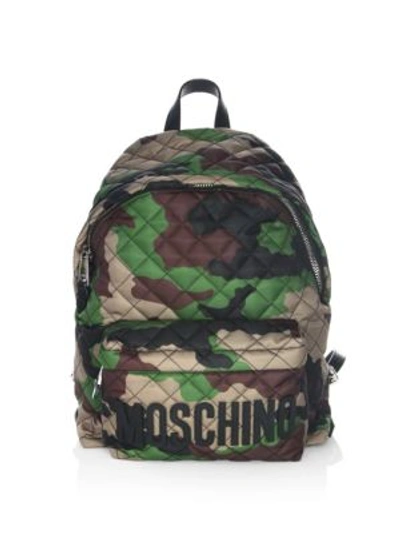 Moschino Camouflage Backpack In Multi