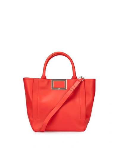 Roger Vivier Ines Small Shopping Bag, Coral
