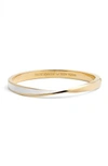 Kate Spade Do The Twist Enamel Hinge Bangle In White