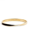 Kate Spade Do The Twist Enamel Hinge Bangle In Black