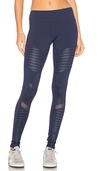 Alo Yoga Moto High-waist Sport Leggings, Navy