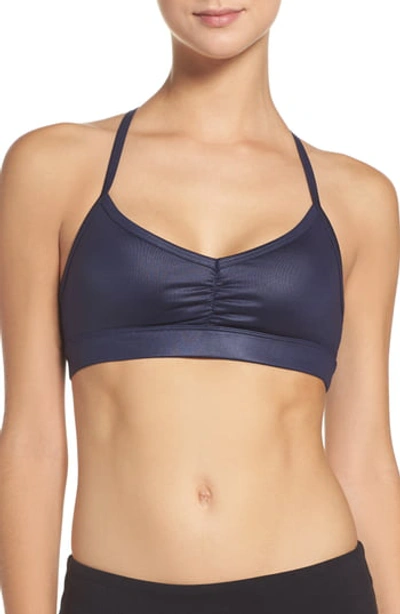 Alo Yoga 'sunny Strappy' Soft Cup Bralette In Rich Navy Glossy | ModeSens