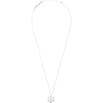 Ambush Peace Pendant Chain Necklace In Silver