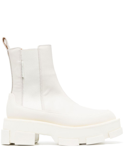 Both Chunky-sole Panelled Boots In Weiss