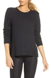Alo Yoga Glimpse Long-sleeve Top In Black