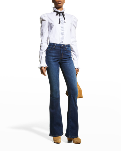 Black Orchid Grace Super Flare Jeans In Blue