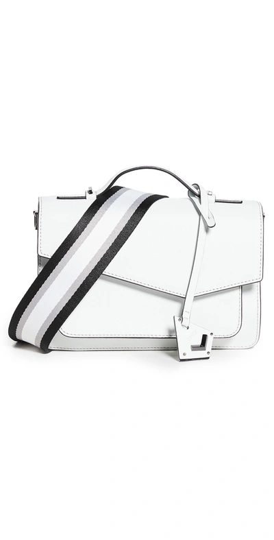 Botkier Cobble Hill Medium Leather Crossbody In White