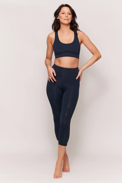 Aurum Amore Crop Legging In Blue