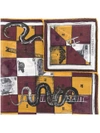 Alexander Mcqueen Snakes And Ladders Scarf In Multicolour