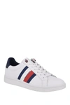 Tommy Hilfiger Corporate Leather Sneakers With Side Logo In White