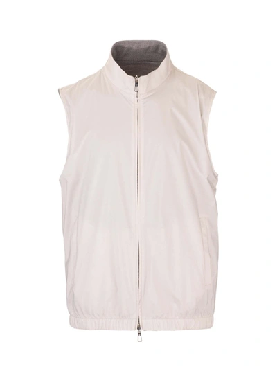 Loro Piana Technical Fabric Waistcoat In White