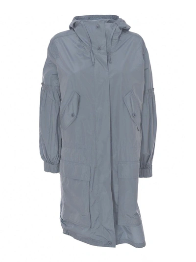 Max Mara Miki Parka In Light Blue