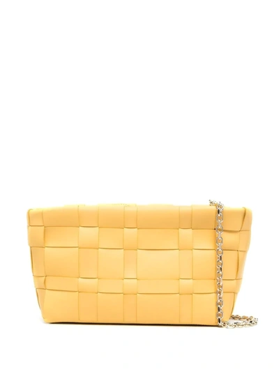 3.1 Phillip Lim / フィリップ リム Odita Woven Leather Pouch In Yellow