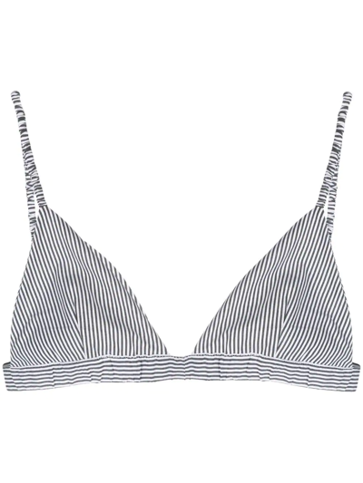 The Andamane Guenda Striped Bra In Black