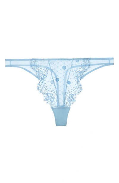 Dita Von Teese Vedette G-string In Icy Blue