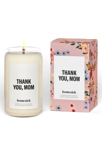 Homesick Thank You, Mom Candle In Natural