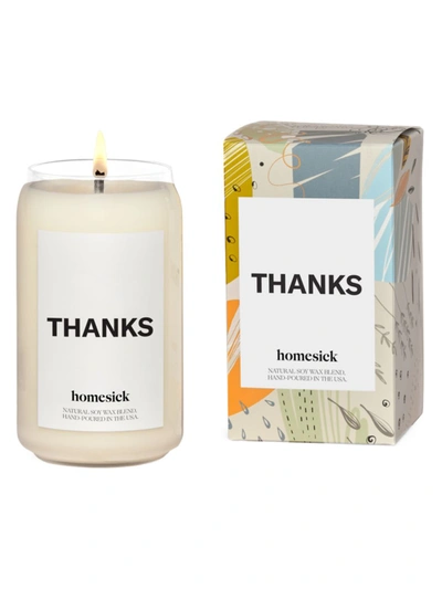 Homesick Thanks Candle In White