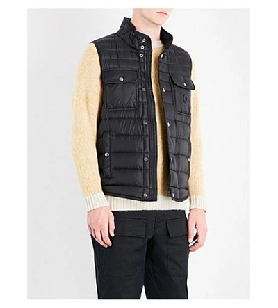 Moncler Ever Quilted Down Gilet In Black | ModeSens