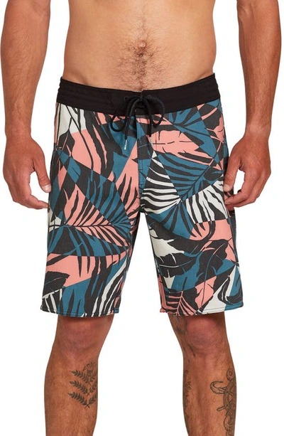 Volcom Labrynth Stoney Board Shorts In Hydro Blue
