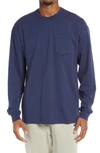 Nike Sportswear Max 90 Long Sleeve Pocket T-shirt In Midnight Navy