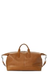 Shinola Canfield Classic Leather Duffle Bag In Tan