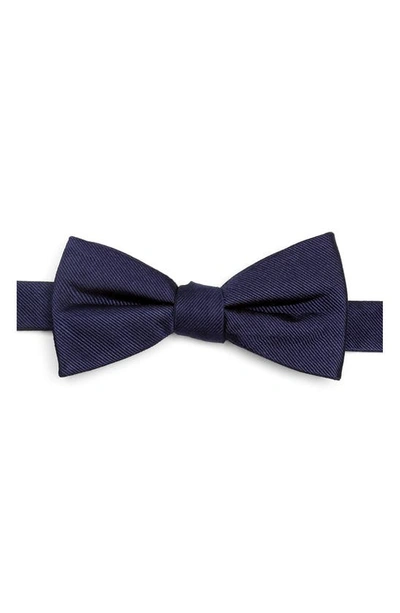 Cufflinks, Inc Solid Silk Bow Tie In Navy