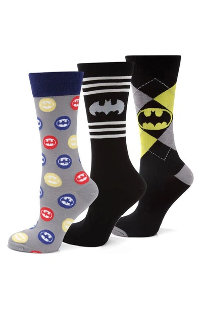 Cufflinks, Inc Batman 3-pack Socks In Neutral