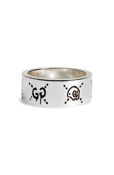 Gucci Ghost Ring In Silver