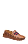 Elephantito Boy's Club Leather Loafers, Toddler/kids In Natural Tan