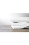 Coyuchi Cloud Brushed Organic Cotton Flannel Sheet Set In Alpine White