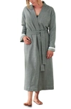 Coyuchi Unisex Mediterranean Organic Cotton Robe In Shadow