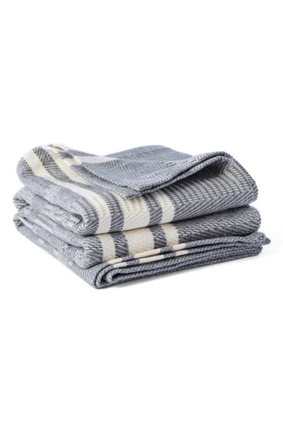 Coyuchi Cirrus Organic Cotton Throw Blanket In Storm