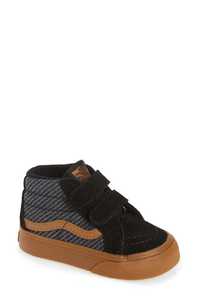 Vans Kids' Sk8 Mid Reissue Sneaker In Suiting Black/ Gum