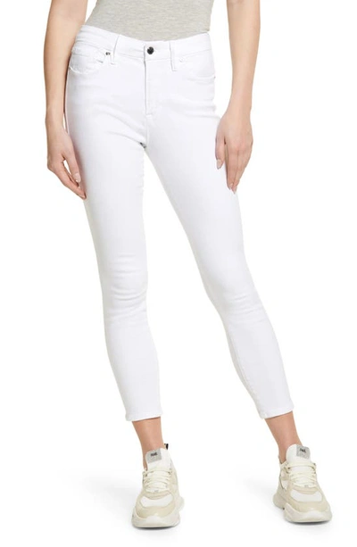 Good American Good Legs High Rise Crop Skinny Jeans In W001