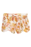 Billabong Kids' Made For You Shorts In Yellow Floral