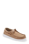 Hey Dude Kids' Wally Moc Toe Sneaker In Tan
