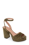 Chinese Laundry Theresa Platform Sandal In Gold Fabric