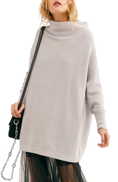 Free People Ottoman Slouchy Tunic In Grey Ice