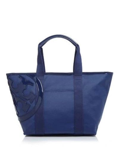 Tory Burch 'small Beach' Canvas Tote In Bright Navy | ModeSens