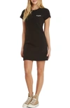 Juicy Couture Cotton French Terry T-shirt Dress In Black