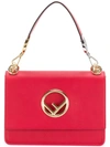 Fendi Kan I F Shoulder Bag In Red