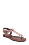 Aerosoles Carmina T-strap Sandal In Pink Leather