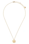 Tess + Tricia Zodiac Pendant Necklace In Gold - Cancer